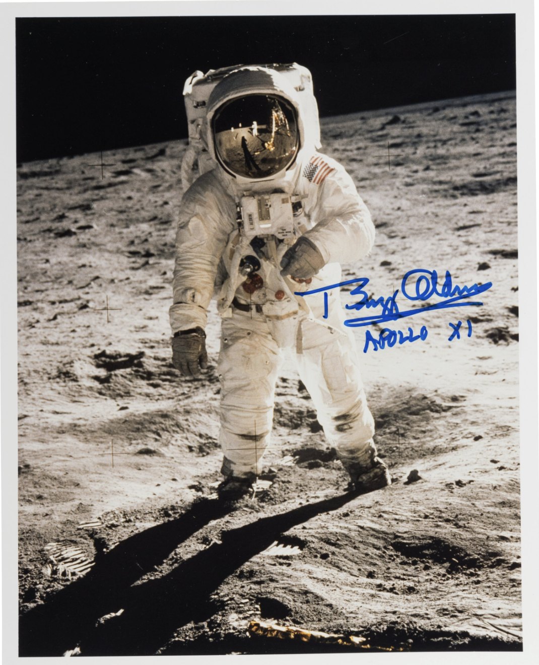 Buzz Aldrin Signed Apollo 11 Lunar Surface Visor Color