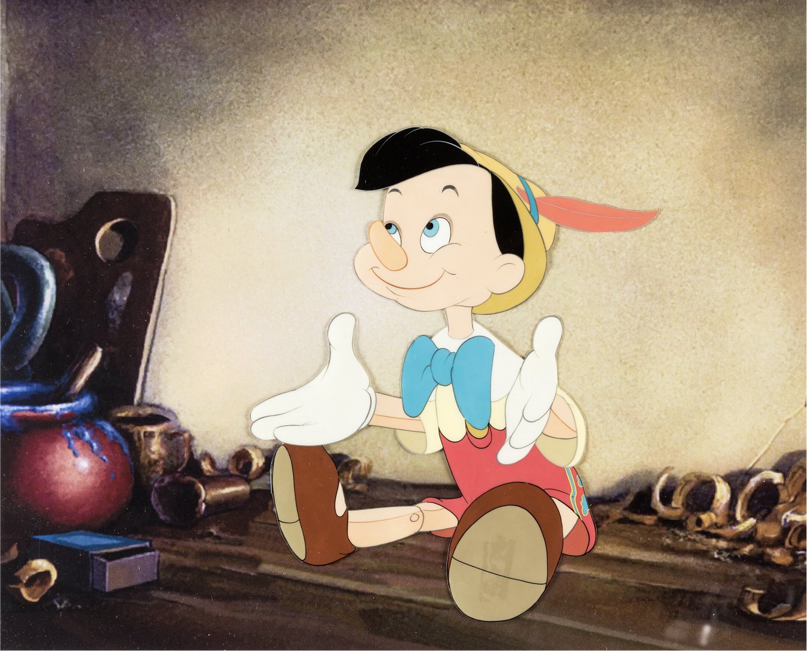 Pinocchio Production Cel