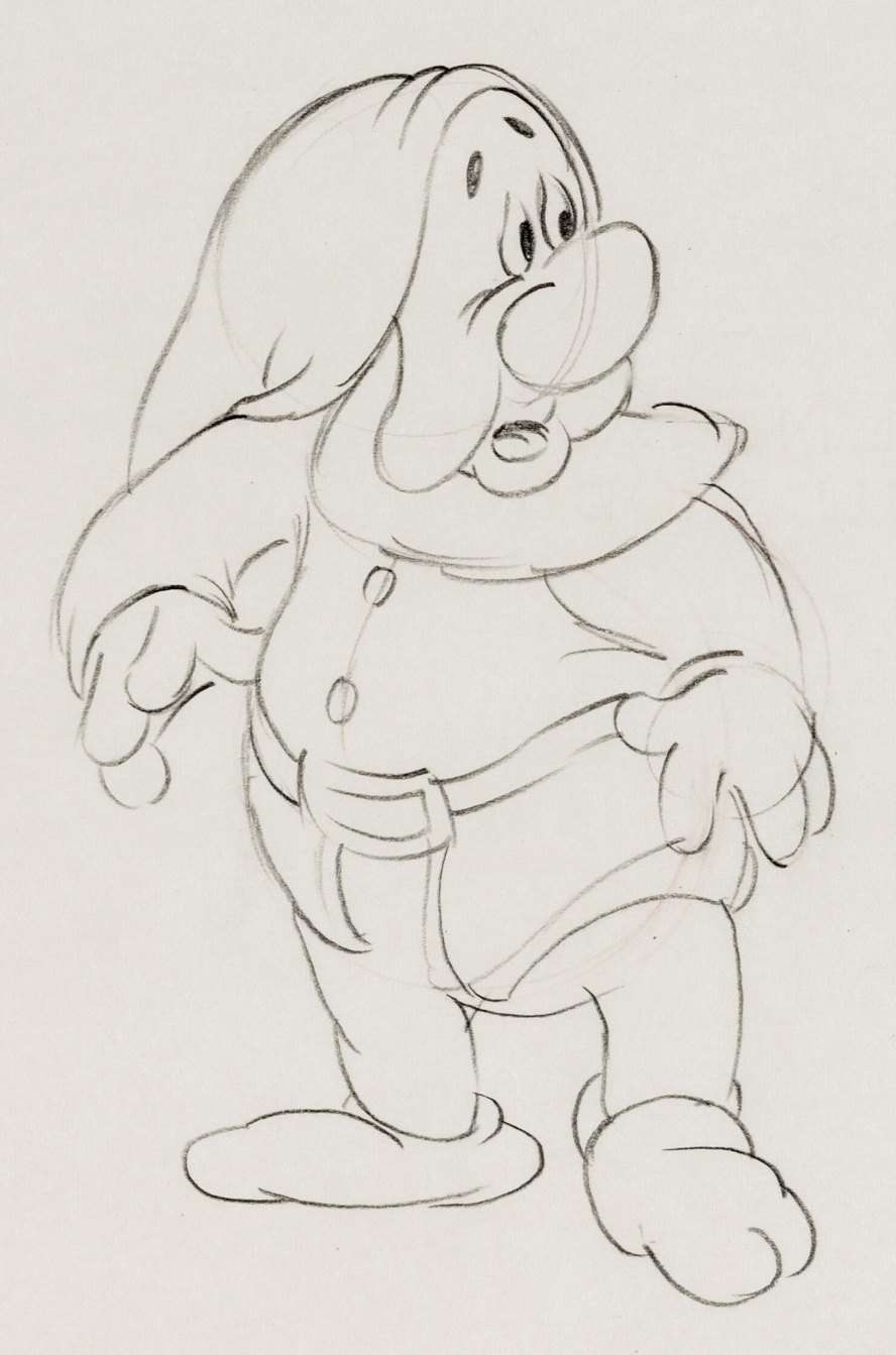 Snow White and the Seven Dwarfs Sneezy Animation Drawing