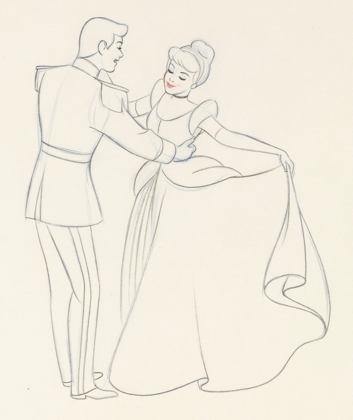Cinderella "So This is Love" Prince Charming and Cinderella Animation Drawing